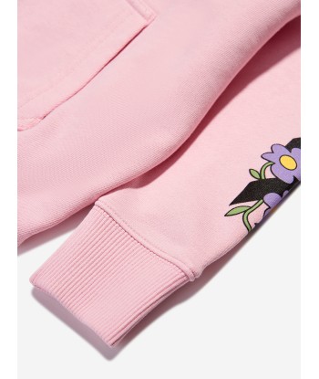 Off-White Girls Off Flowers Hoodie in Pink store