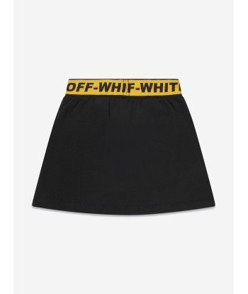 Off-White Girls Logo Industrial Sweat Skirt in Black votre