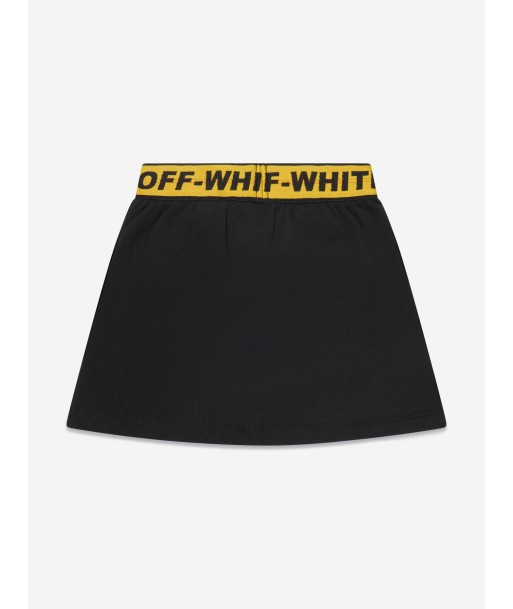 Off-White Girls Logo Industrial Sweat Skirt in Black votre