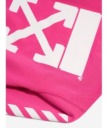 Off-White Girls Rubber Arrow Sweatshirt in Pink la chaussure