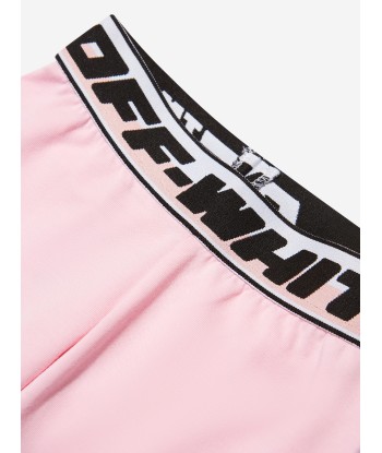 Off-White Girls Logo Band Leggings in Pink destockage