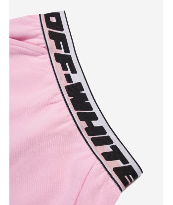 Off-White Girls Logo Industrial Sweat Skirt in Pink est présent 