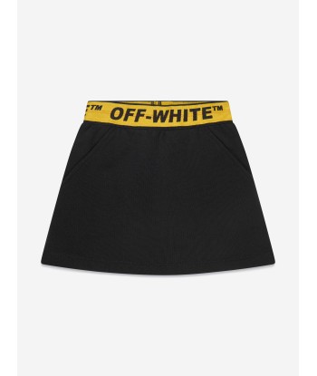 Off-White Girls Logo Industrial Sweat Skirt in Black votre