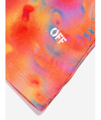 Off-White Girls Abstract AOP Sweat Skirt in Multicolour france