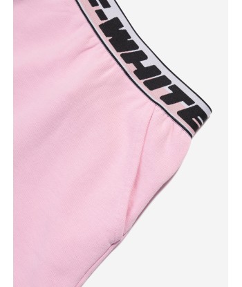 Off-White Girls Logo Industrial Sweat Skirt in Pink est présent 