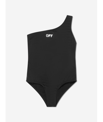 Off-White Girls Off Stamp Swimsuit in Black Voir les baskets