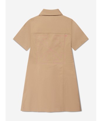 Off-White Girls Helvetica Arrow Shirt Dress in Beige 50-70% off 