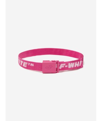 Off-White Girls Industrial Logo Belt in Pink Les magasins à Paris et en Île-de-France