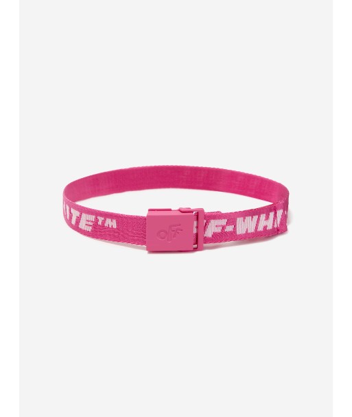 Off-White Girls Industrial Logo Belt in Pink Les magasins à Paris et en Île-de-France