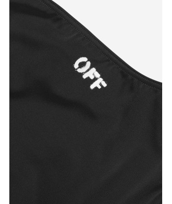 Off-White Girls Off Stamp Swimsuit in Black Voir les baskets