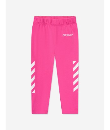 Off-White Baby Girls Helvetica Diag Leggings in Pink 2024