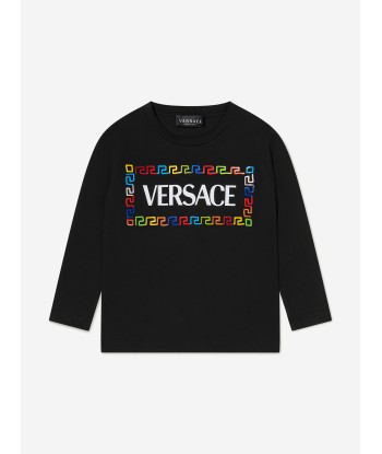 Versace Kids Long Sleeve Logo T-Shirt chez Cornerstreet bien 