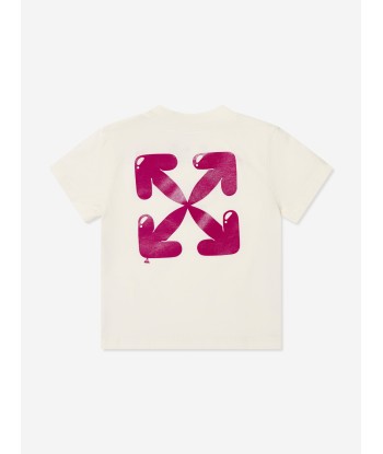 Off-White Baby Girls Balloons T-Shirt in Ivory de technologie