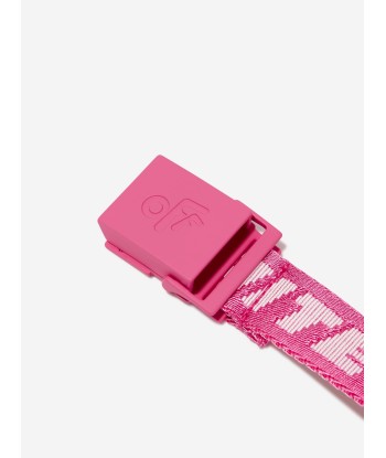 Off-White Girls Industrial Logo Belt in Pink Les magasins à Paris et en Île-de-France