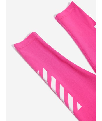 Off-White Baby Girls Helvetica Diag Leggings in Pink 2024