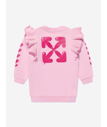 Off-White Baby Girls Balloons Sweater Dress in Pink de technologie