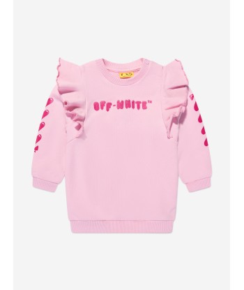 Off-White Baby Girls Balloons Sweater Dress in Pink de technologie