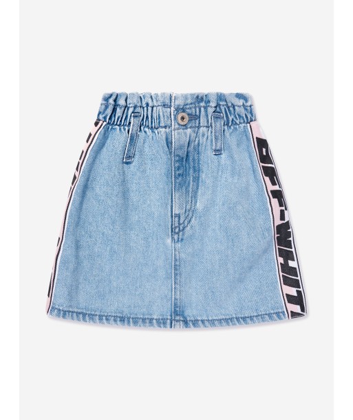 Off-White Girls Logo Band Denim Skirt in Blue votre restaurant rapide dans 