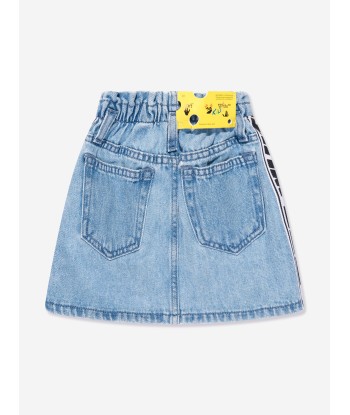 Off-White Girls Logo Band Denim Skirt in Blue votre restaurant rapide dans 