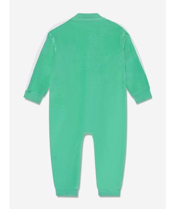 Palm Angels Baby Boys Logo Track Romper in Green Pour