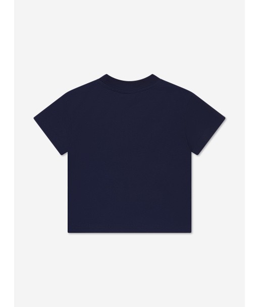 Palm Angels Boys PA Smiley Bear T-Shirt in Navy votre