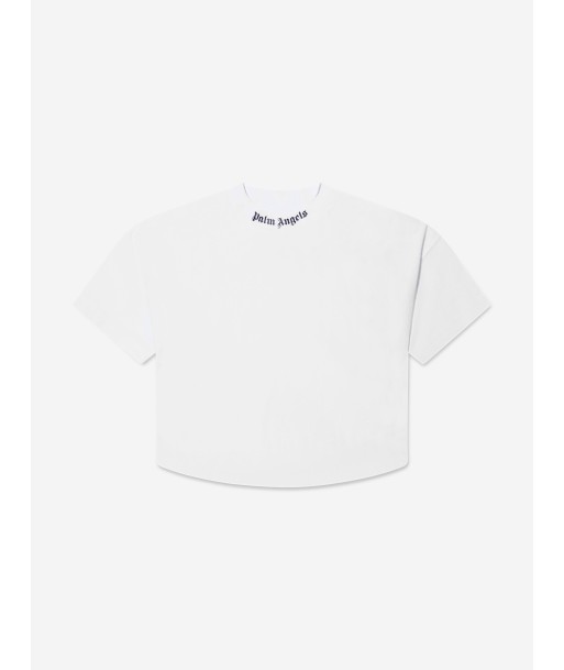 Palm Angels Boys Classic Logo T-Shirt in White france