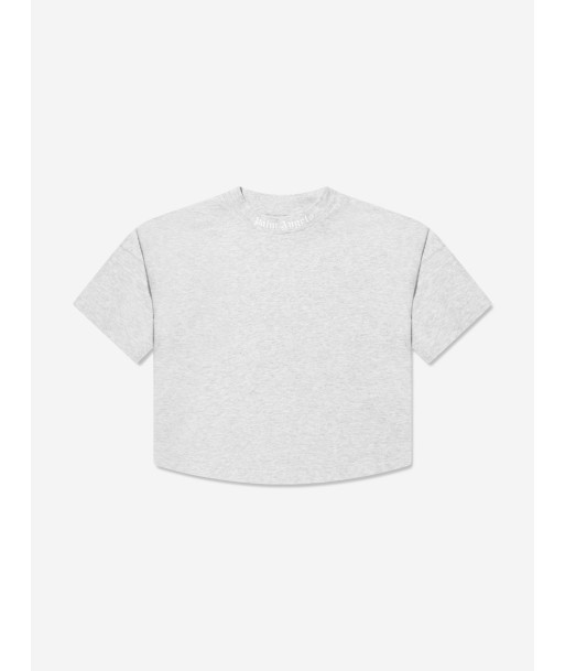 Palm Angels Boys Classic Overlogo T-Shirt in Grey online