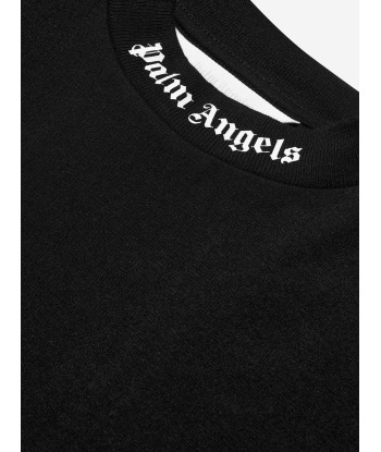 Palm Angels Boys Classic Logo T-Shirt in Black l'évolution des habitudes 