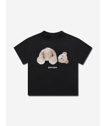 Palm Angels Boys Bear T-Shirt in Black store