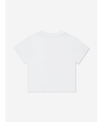 Palm Angels Boys Croco T-Shirt in White Comparez plus de prix