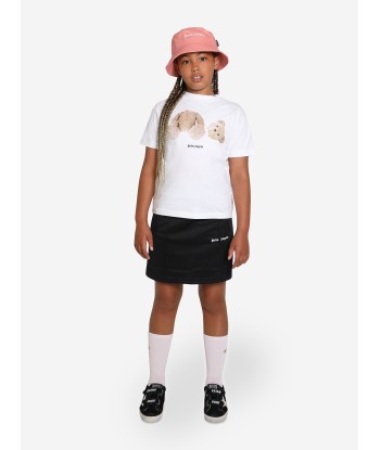 Palm Angels Boys Bear T-Shirt in White paiement sécurisé