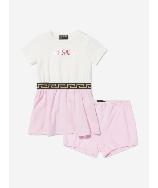 Versace Baby Girls Dress And Bloomers Set pas cher