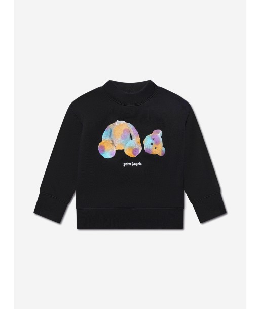 Palm Angels Boys Pop PA Bear Sweatshirt in Black solde