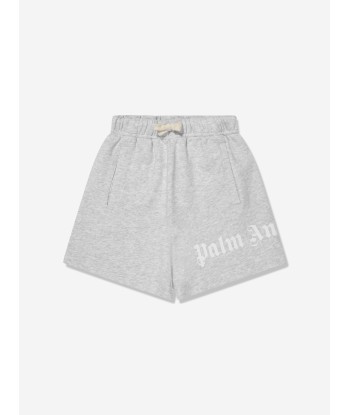 Palm Angels Boys Classic Overlogo Sweat Shorts in Grey online