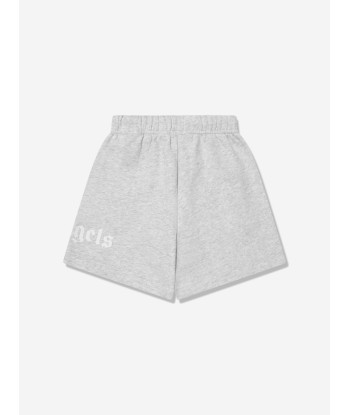 Palm Angels Boys Classic Overlogo Sweat Shorts in Grey online