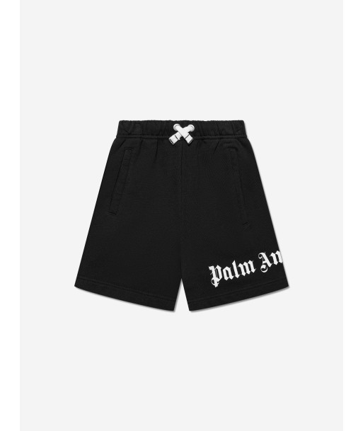 Palm Angels Boys Classic Overlogo Sweat Shorts in Black Vous souhaitez 