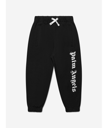 Palm Angels Boys Classic Overlogo Joggers in Black chez Cornerstreet bien 