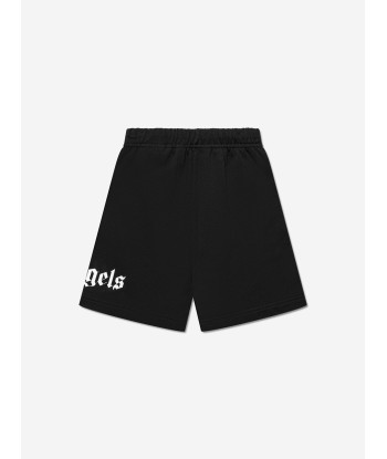 Palm Angels Boys Classic Overlogo Sweat Shorts in Black Vous souhaitez 