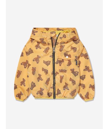 Palm Angels Boys AOP PA Bears Windbreaker in Yellow de l' environnement