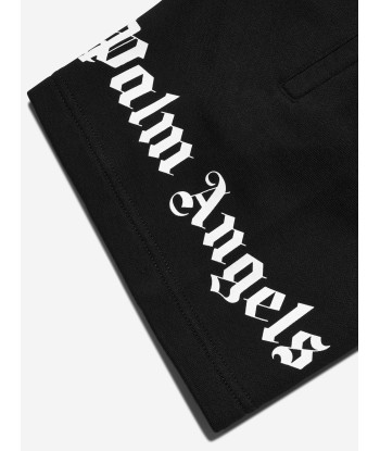 Palm Angels Boys Classic Overlogo Sweat Shorts in Black Vous souhaitez 