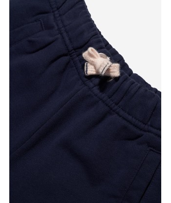 Palm Angels Boys Classic Overlogo Sweat Shorts in Navy français