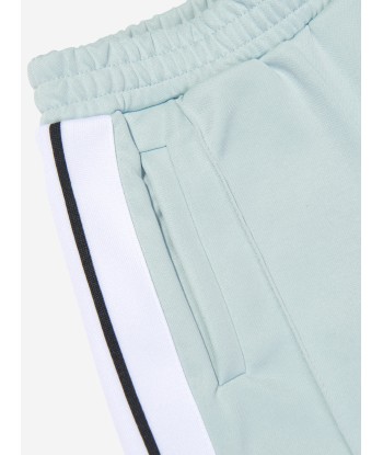 Palm Angels Boys Track Shorts in Blue de technologie