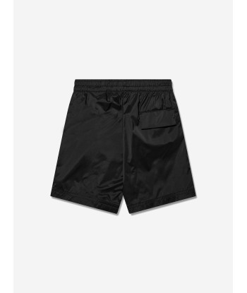 Palm Angels Boys Logo Track Shorts in Black Paris Déstockage Promo