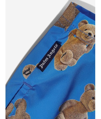 Palm Angels Boys AOP PA Bears Swim Shorts in Blue Comparez plus de prix