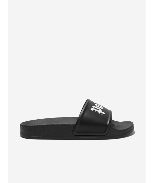 Palm Angels Kids Logo Sliders in Black vente chaude votre 