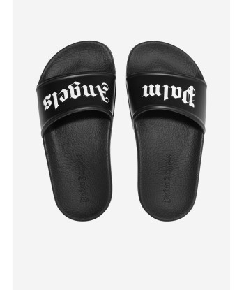 Palm Angels Kids Logo Sliders in Black vente chaude votre 