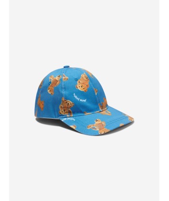 Palm Angels Boys AOP PA Bears Cap in Blue Vous souhaitez 