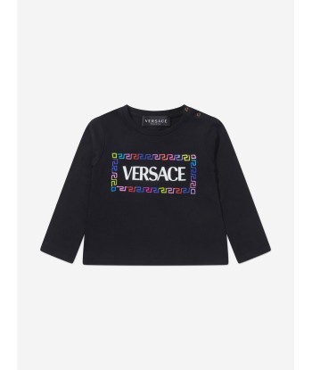 Versace Baby Girls Long Sleeve Logo T-Shirt l'évolution des habitudes 