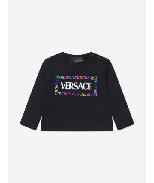 Versace Baby Girls Long Sleeve Logo T-Shirt l'évolution des habitudes 