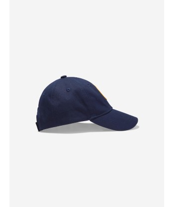 Palm Angels Boys PA Smiley Cap in Navy brillant des détails fins